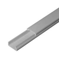 Кабель-канал 20х10 L2000 с двойн. замком сер.  PR03.0071