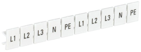 Маркеры для КПИ-6кв.мм с символами "L1; L2; L3; N; PE"  YZN11M-006-K00-A