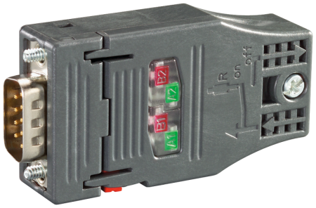 Соединитель шинный SIMATIC NET PB FC RS 485 PLUG 180 для подключения к PROFIBUS до 12Мбит/с  6GK15000FC10
