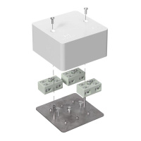 Коробка огнестойкая разветвительная для кабель-канала 40-0460-FR6.0-4-6-Р Е15-Е60 85х85х45  40-0460-FR6.0-4-6-Р