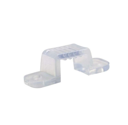 Крепление UCC-K14 CLEAR 100 POLYBAG для светодиодной ленты 220В 14-16х7мм прозр. (уп.100шт)  UL-00000867