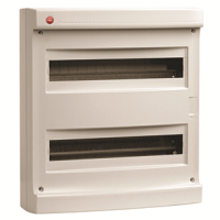 Щиток настенный 36мод. IP40 без дверцы с 2-мя усилен. клеммн. блоками 87312 сер.  83736