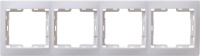 Рамка 4-м КВАРТА РГ-4-КБ горизонт. бел.  EMK40-K01-DM