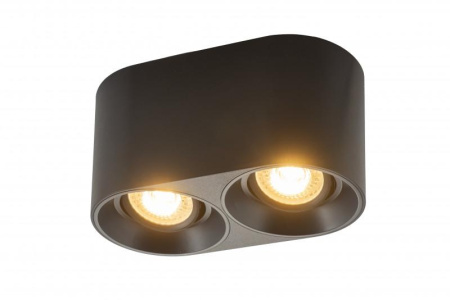Светильник накладной IP20 10Вт GU5.3 LED черн. пластик  DK3036-BK