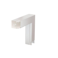 Угол плоский с крышкой кабель-канала 40х40мм сталь LKM F40040RW бел. OBO 6248993