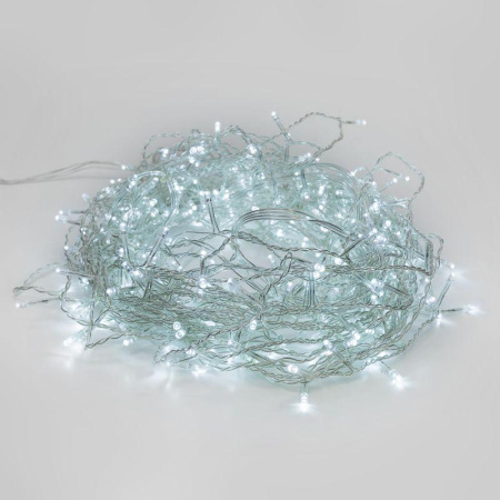Гирлянда светодиодная "Светодиодный Дождь" 2х3м 240LED бел. 12Вт 230В IP20 свечение с динамикой провод прозр.  235-065