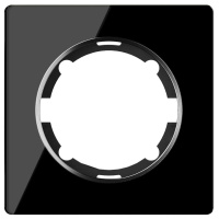 Рамка 1-м Garda стеклянная чер. 2E52101303  2234939