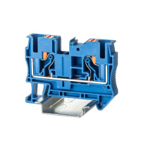 Клемма проходная зажим push-in 2 точки подключения 6кв.мм син.  VPR-6-BU Клемма проходная зажим push-in 2 точки подключения 6кв.мм син.  VPR-6-BU