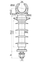 Изолятор ОСКл 12.5-20-А1-II УХЛ1  13400682