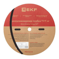 Трубка термоусадочная ТУТ нг 8/4 черн. (уп.100м)  tut-8-b