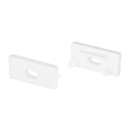 Заглушка SL-SLIM-H7 WHITE с отверстием пластик  037533