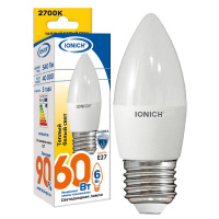 Лампа светодиодная ILED-SMD2835-C37-6-540-230-2.7-E27 C37 6Вт Свеча 2700К тепл. бел. E27 230В  1631