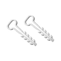 Дюбель-хомут для плоского кабеля 6-12мм бел. (уп.100шт)  TKE-DH-6-12-PK-C01