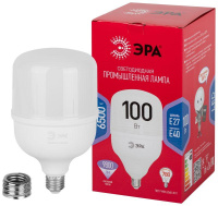 Лампа светодиодная высокомощная RED LINE LED POWER T140-100W-6500-E27/E40 R 100Вт Т140 колокол 6500К холод. бел. E27/E40 (переходник в компл.) 9800лм  Б0063872