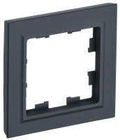 Рамка 1-м BRITE РУ-1-БрГ графит  BR-M12-K53