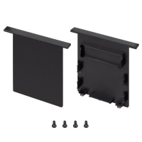 Заглушка SL-LINIA52-3L-F-LOW BLACK глухая пластик (комплект)  044706 Заглушка SL-LINIA52-3L-F-LOW BLACK глухая пластик (комплект)  044706