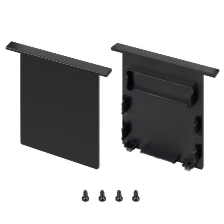 Заглушка SL-LINIA52-3L-F-LOW BLACK глухая пластик (комплект)  044706
