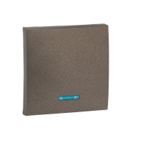 Панель лицевая Валенсия для выключателя 1-кл. с индикатором 10А графит PROxima  ESV10-L-121-60