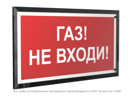 Знак безопасности PT-32178-Black.F23 "Газ-не входи "  a32649