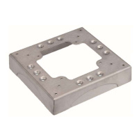 Цоколь для соед. напольного кабель-канала с 4-мя перфорациями 85х18мм  Connect алюм. KTA804-8