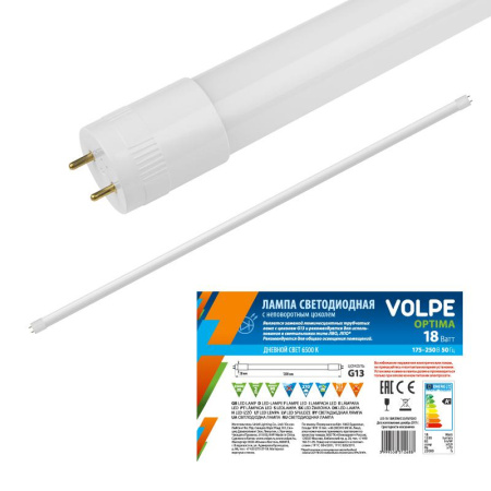 Лампа светодиодная Optima LED-T8-24W/DW/G13/FR/FIX/O 24Вт матовая 6500К холод. бел. G13 неповорот. (упак. рукав)  UL-00003087