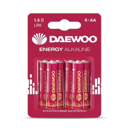 Элемент питания алкалиновый AA/LR6 1.5В Energy Alkaline BL- 6 (блист. 6шт)  5057067