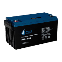 Батарея аккумуляторная HM-12-65 свинцово-кислотная 12В/65А.ч ПарусЭлектро HM-12-65