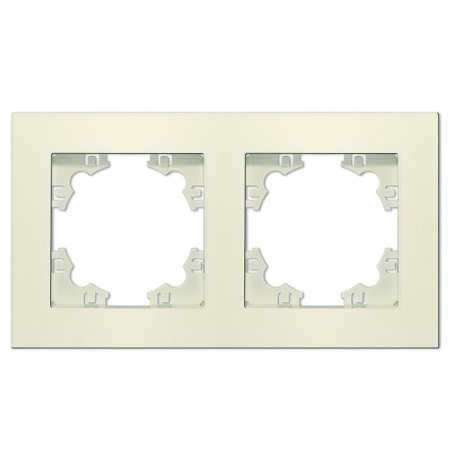Рамка 2-м Афина универс. сл. кость (ivory)  A0044-I