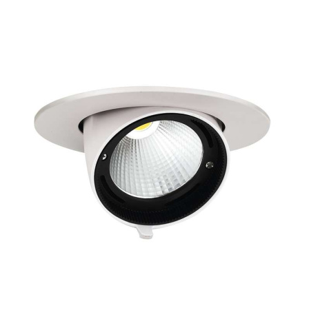 Светильник светодиодный PLED DL4 WH Downlight 30Вт 4000К IP40 24град. ДВО встраив. поворотн. Pro+  5021907