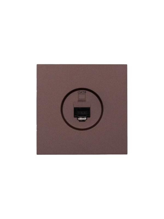 Розетка компьютерная 1-мест. СП ZIMA IP20 шоколад  704-7388-140