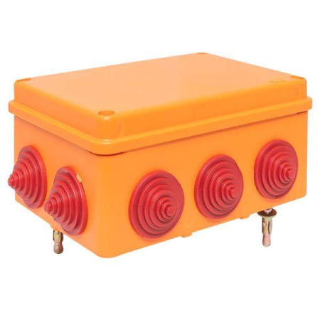 Коробка огнестойкая E90 190х140х70мм 20п с клеммником 0.5-4кв.мм IP55  plc-kmrf-190-20-04