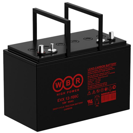 Аккумулятор тяговый 12В 90А.ч  EVX12-105C 