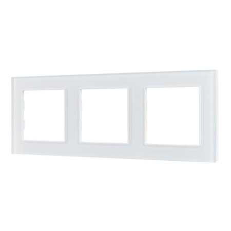 Рамка стеклянная FRM-GLARE-GS-3-WH  043799