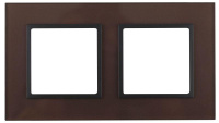 Рамка 2-м 14-5102-13 стекло Elegance бронза+антрацит ЭРА Б0034493