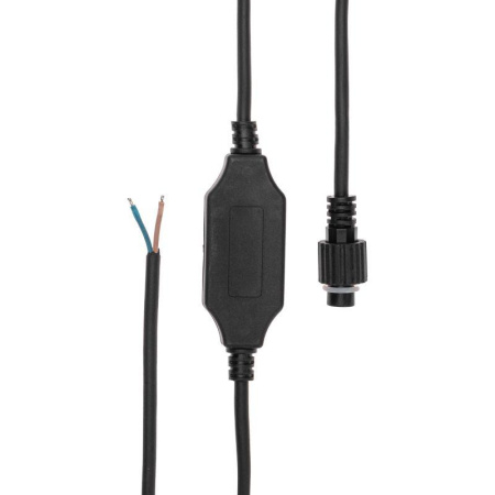 Шнур питания для уличных гирлянд (без вилки) 3А провод черн. IP65  315-003
