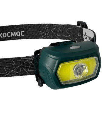 Фонарь аккумуляторный налобный 3Вт XPE LED+5Вт COB LED с коллиматорной линзой съемный Li-ion 18650 1200мА.ч корпус ABS-пластик USB-шнур type C доп. держатель для батареек 3xААА регулируемый эласт. ремешок  KOC509Lit