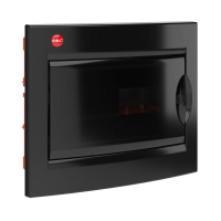 Щиток встраиваемый 12мод. IP41 с дверцей с клеммн. блоком 63А черн.  RB12B4TBD