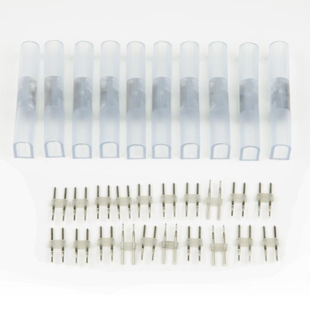 Соединитель контактный прямой UTC-K-12/N21 CLEAR 010 POLYBAG для светодиод. лент ULS-N21 NEON 220В 8х16мм 2 контакта прозр. (уп.10шт)  UL-00007238