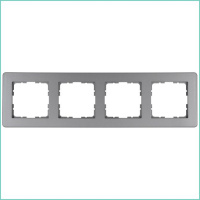 Рамка 4-м G-Flex алюм.  G1104S