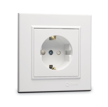 Розетка с/з с защит. для детей СП Karea 16А IP20 бел.  56001058