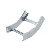 Угол вертикальный внутренний 45град. 80х600 R600 лонжерон 1.5мм в компл. с крепежн. элемент. и соед. пластинами гор. оцинк.  LIH0866KHDZ