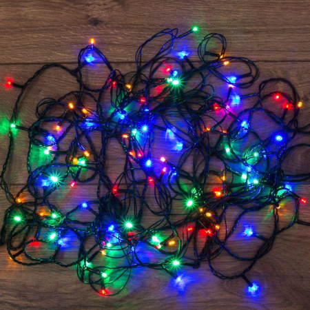 Гирлянда светодиодная универсальная 20м 200LED мультиколор 16Вт IP20 с контроллером  304-119