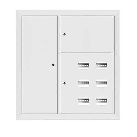 Щит этажный 6кв. слаботочка слева RAL9003 (1000х950х160) PROxima  mb29-v-6z-ral9003