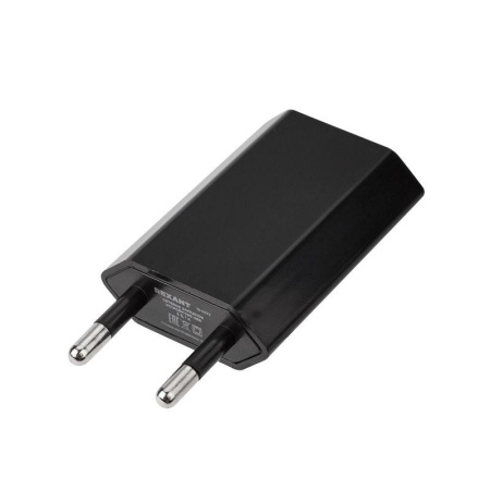Устройство зарядное сетевое для iPhone/iPad USB 5В 1А черн.  16-0272