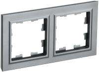 Рамка 2-м BRITE РУ-2-БрС сталь  BR-M22-K46