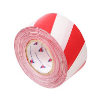 Лента оградительная ЛО-250 75мм "Эконом" бел./красн. (рул.250м)  УП-00003731