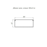 Кабель-канал 100х40 L2000 с двойн. замком сосна  PR.025453