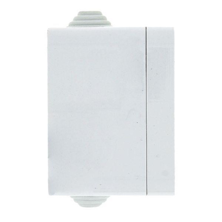 Розетка 1-м ОП Прага 10А IP44 без заземл. бел.  EKR10-022-10-44