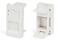 Вставка SIP2-1K-M45-22.5 45х22.5 (аналог Mosaic) для 1 модуля формата Keystone Jack  35206