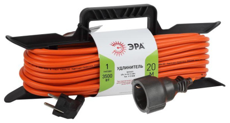 Удлинитель-шнур на рамке 1х20м с заземл. 16А IP20 UFx-1e-3х1.5-20m ПВС 3х1.5  Б0046829